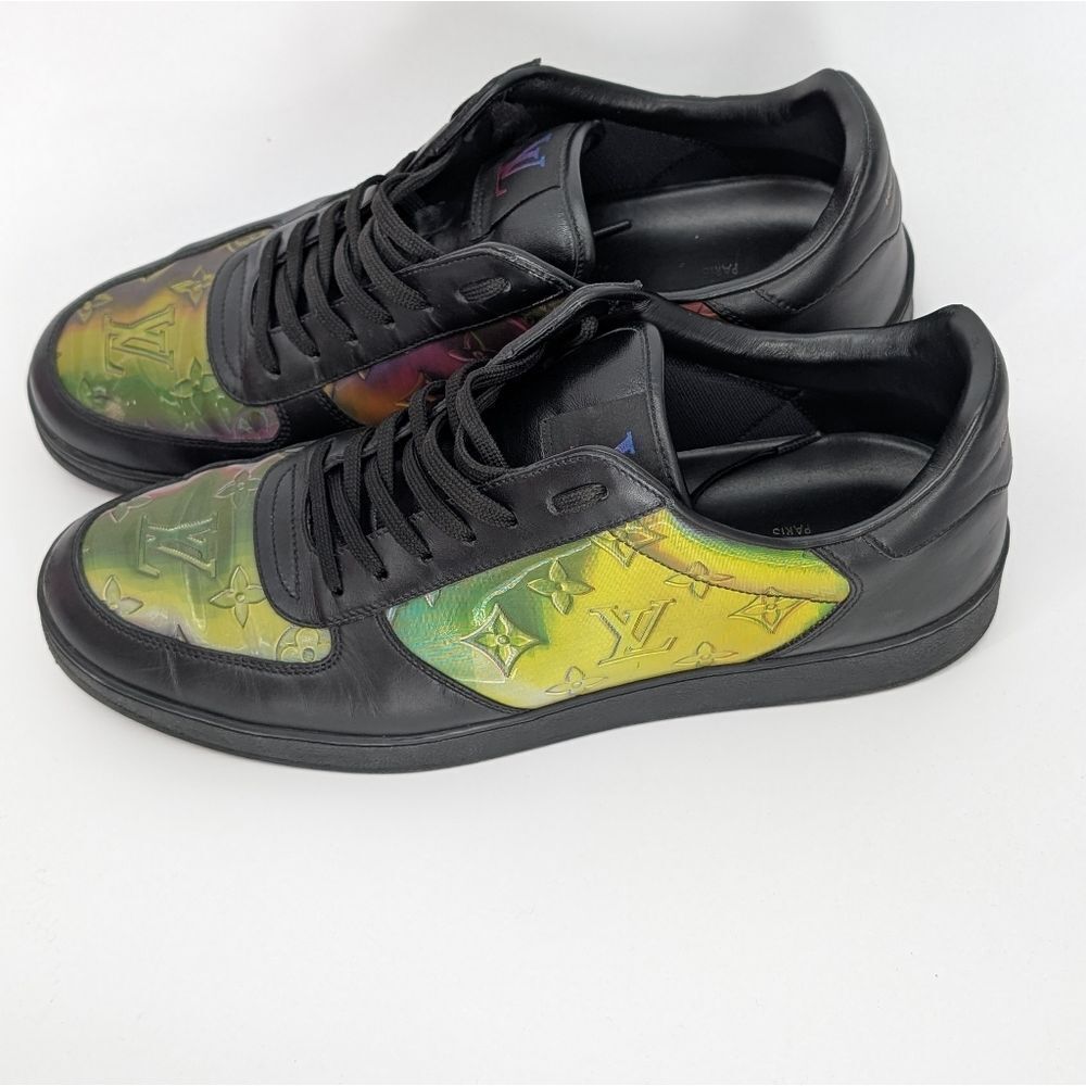 Louis Vuitton Men's Black and Multicolor Sneakers